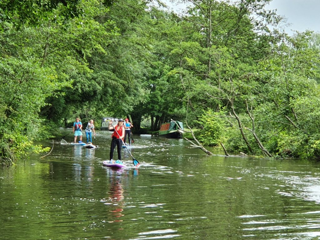 Paddle boarding on the Kennet